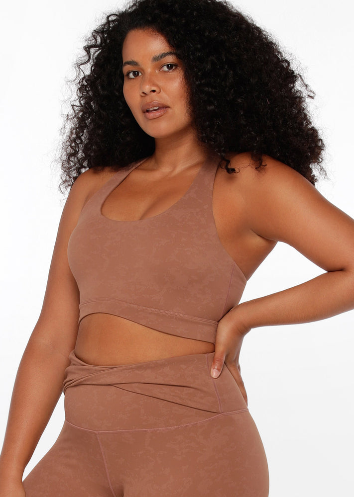 Lorna Jane Figure Form Lounge Bra - Washed Clove Image # 7