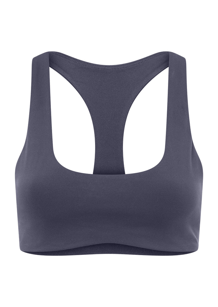 Lorna Jane Sleek Comfort All Day Sports Bra - Ash Blue Image # 4