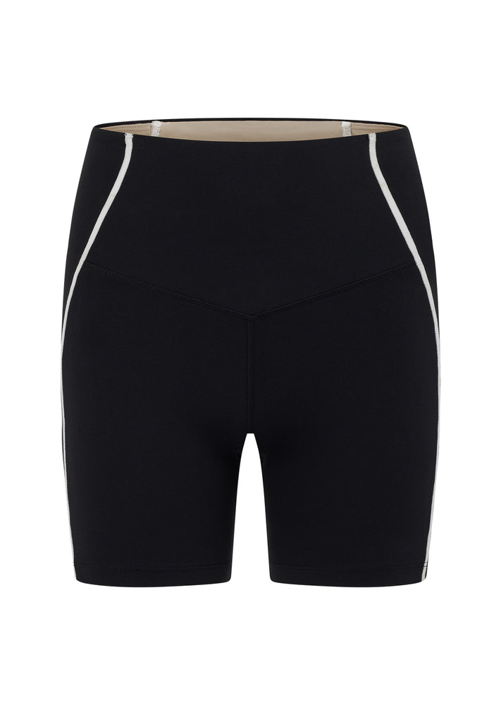 Lorna Jane Amplify Bonded Pocket Bike Shorts - Black Image # 5