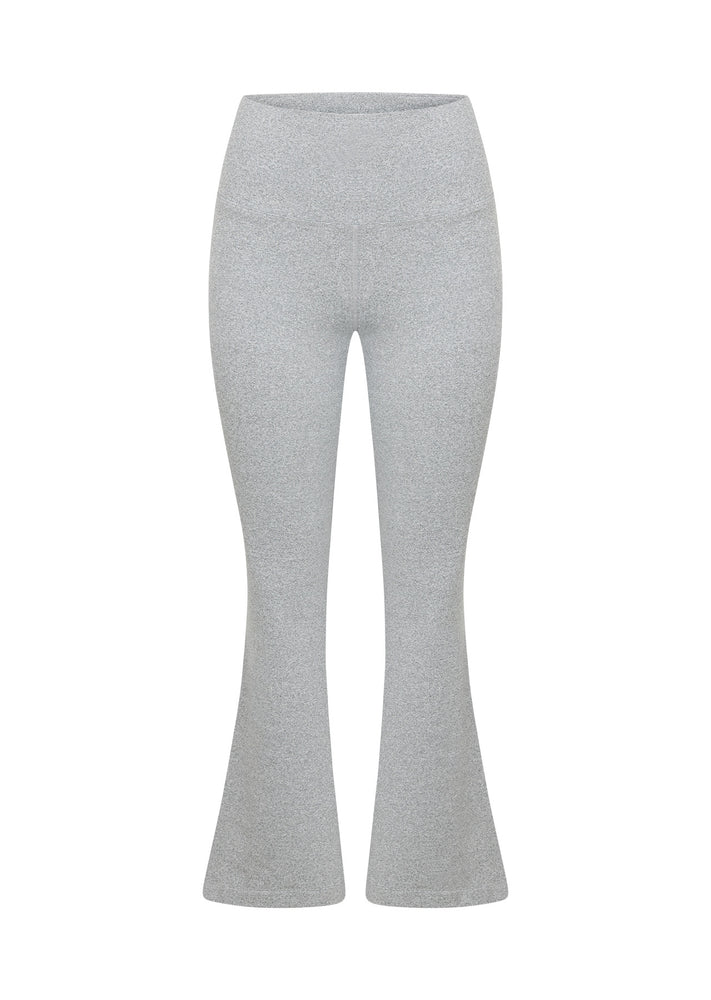 Lorna Jane True Comfort Flared Leggings - Grey Marl Image # 5