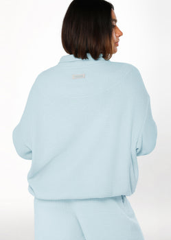 Lorna Jane Tranquility Quarter Zip Sweat - Blue Sky Image # 5