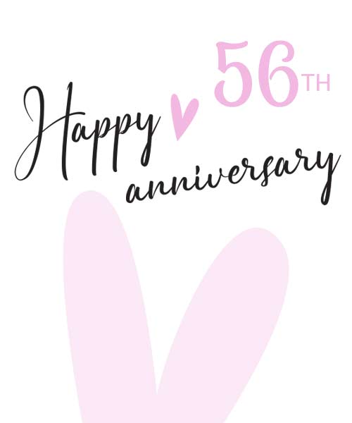 Personalised 56th Anniversary Cards