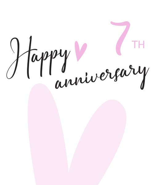 Personalised 7th Anniversary Cards