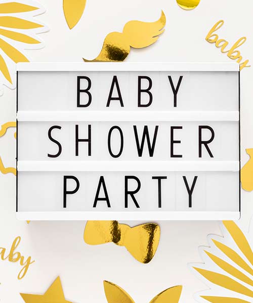 Personalised Baby Shower Poster Prints