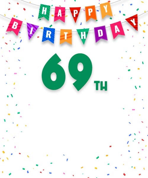 Personalised 69th Birthday Cards