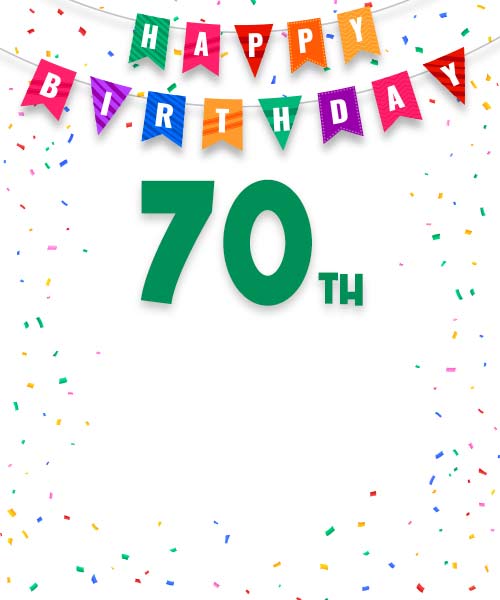 Personalised 70th Birthday Cards