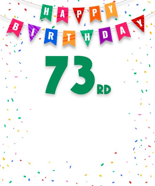 Personalised 73rd Birthday Cards