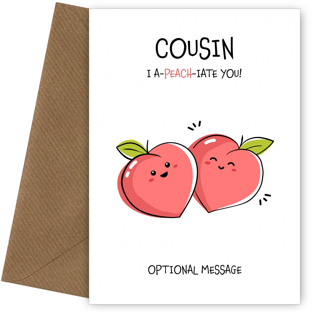 Fruit Pun Birthday Day Card for Cousin - I Appreciate You