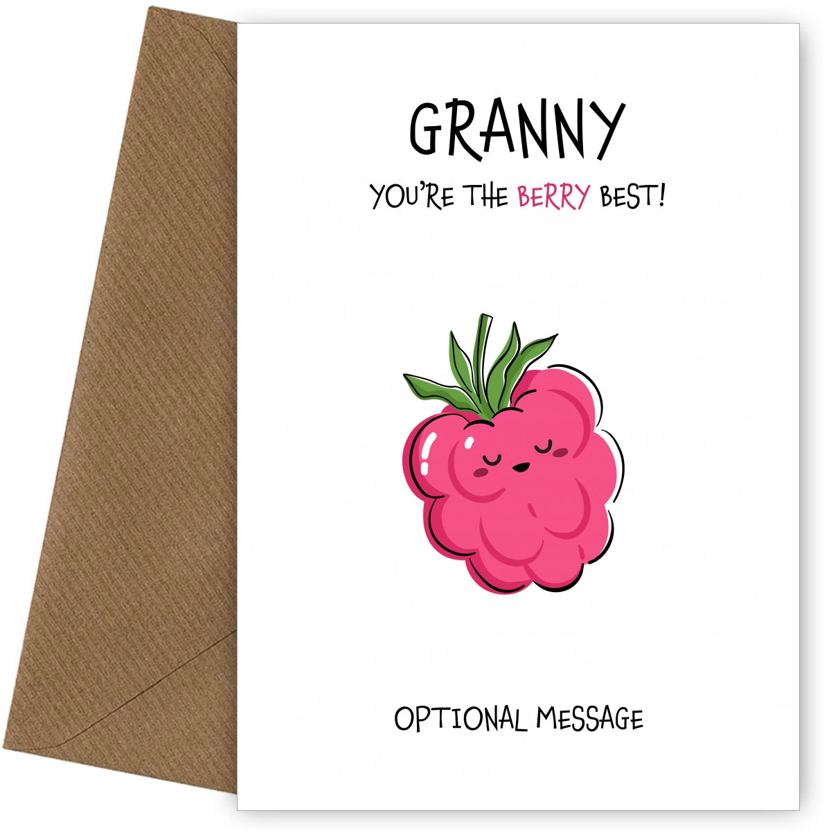Fruit Pun Birthday Day Card for Granny - The Berry Best