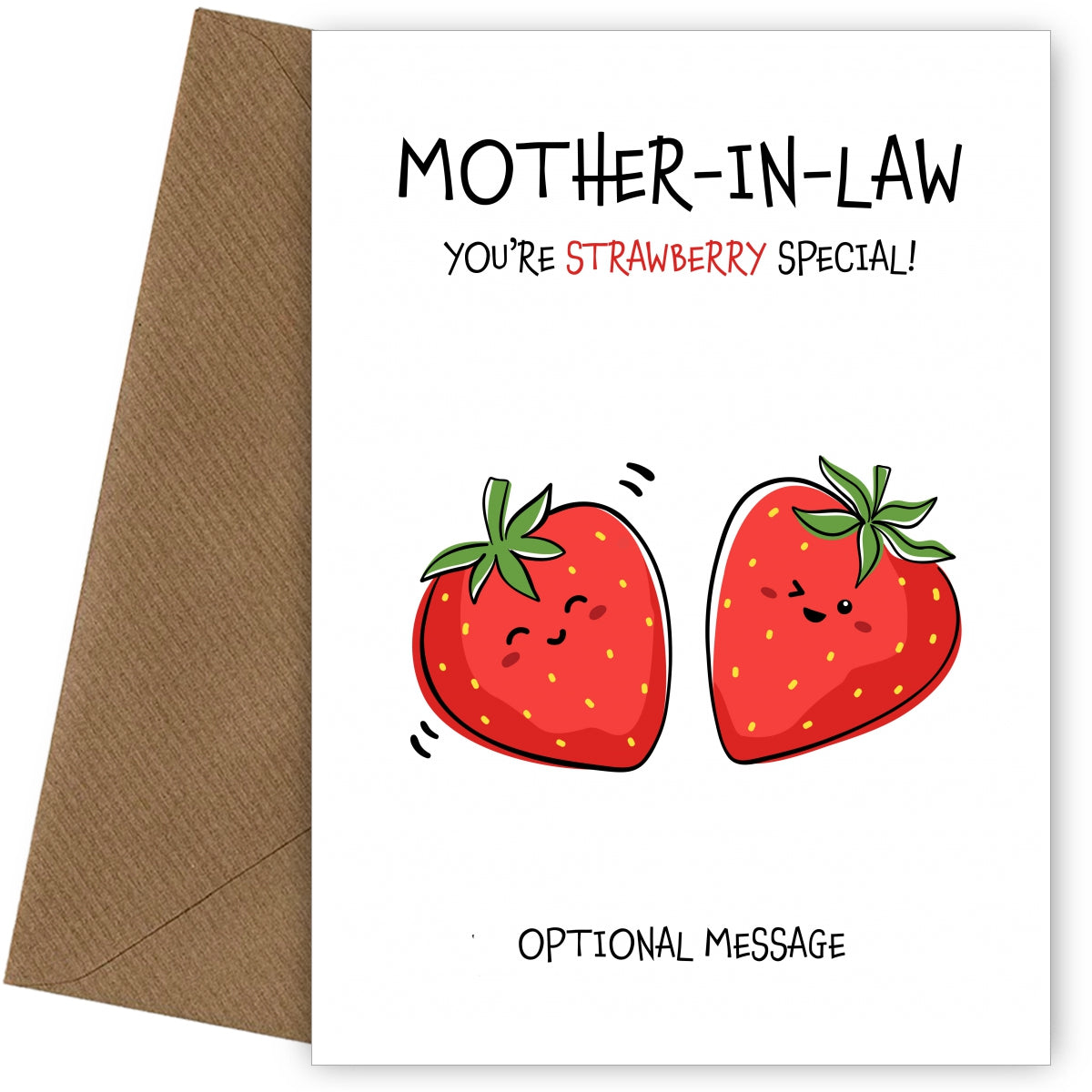 Fruit Pun Birthday Day Card for Mother-in-law - So Very Special