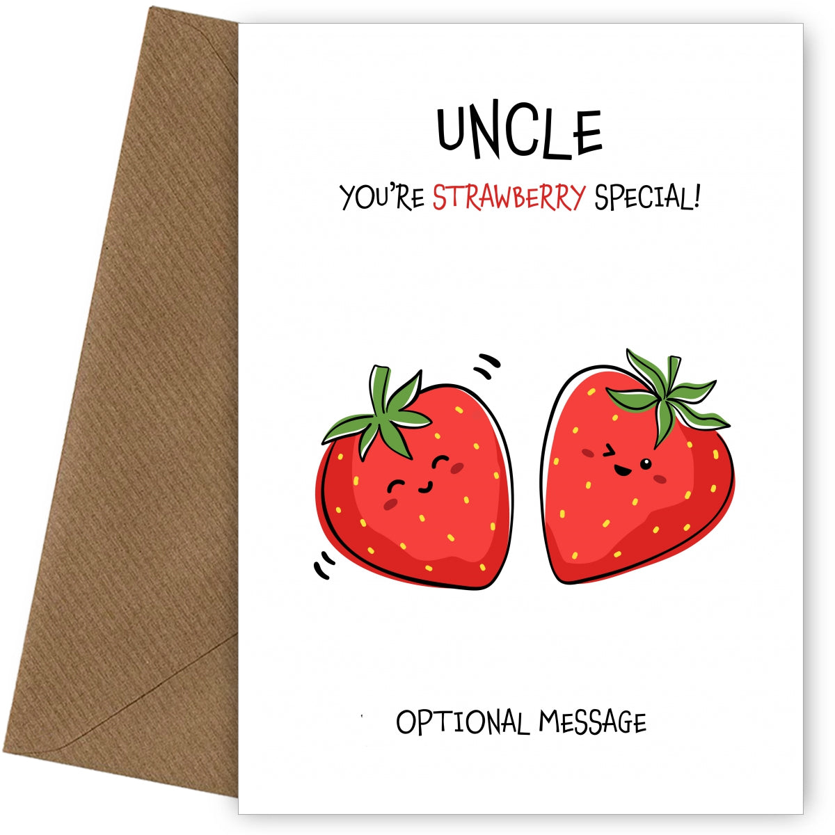 Fruit Pun Birthday Day Card for Uncle - So Very Special