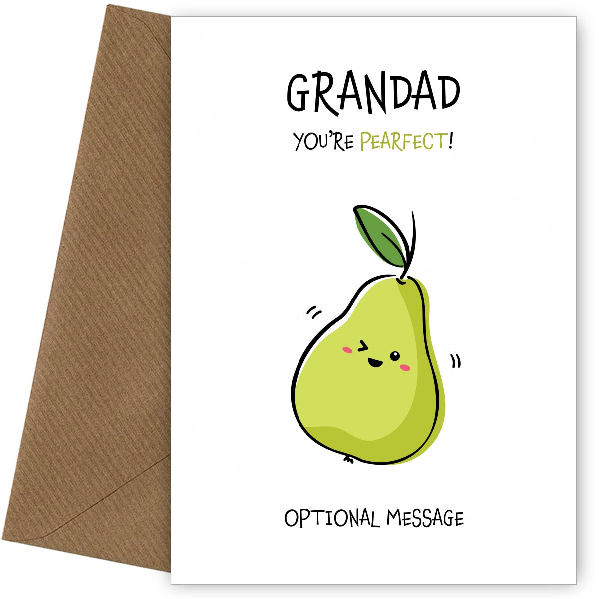 Fruit Pun Birthday Day Card for Grandad - You're Perfect