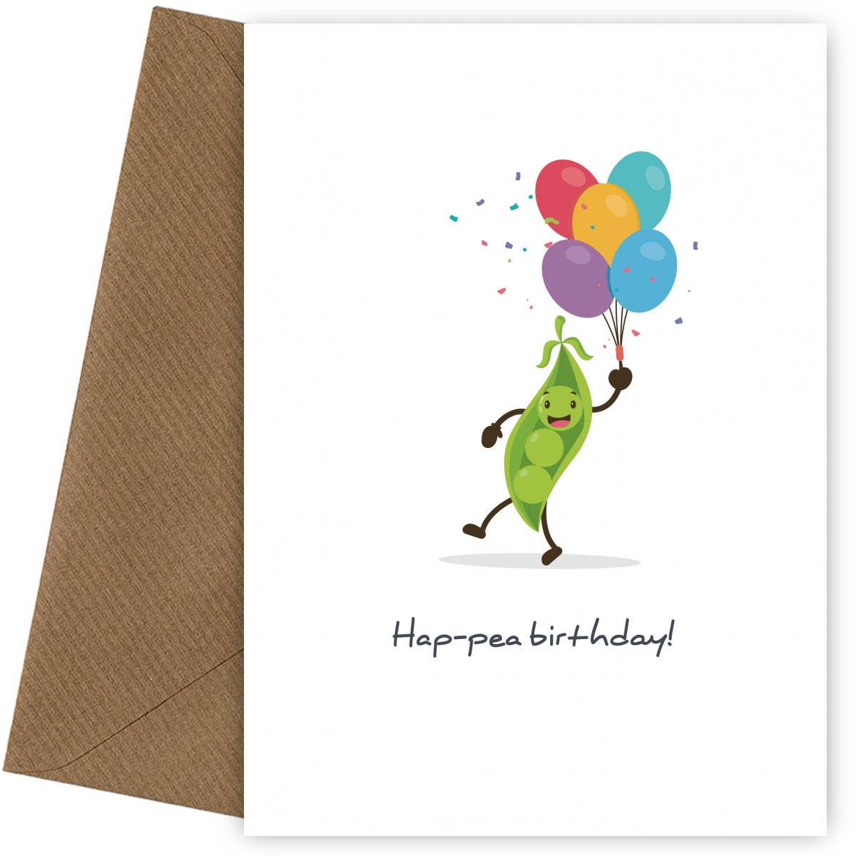 Humorous and Funny Birthday Cards for Men and Women - Hap-pea Birthday!