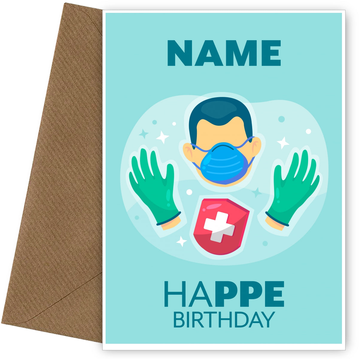 Personalised Happy Birthday Card - PPE Supplies