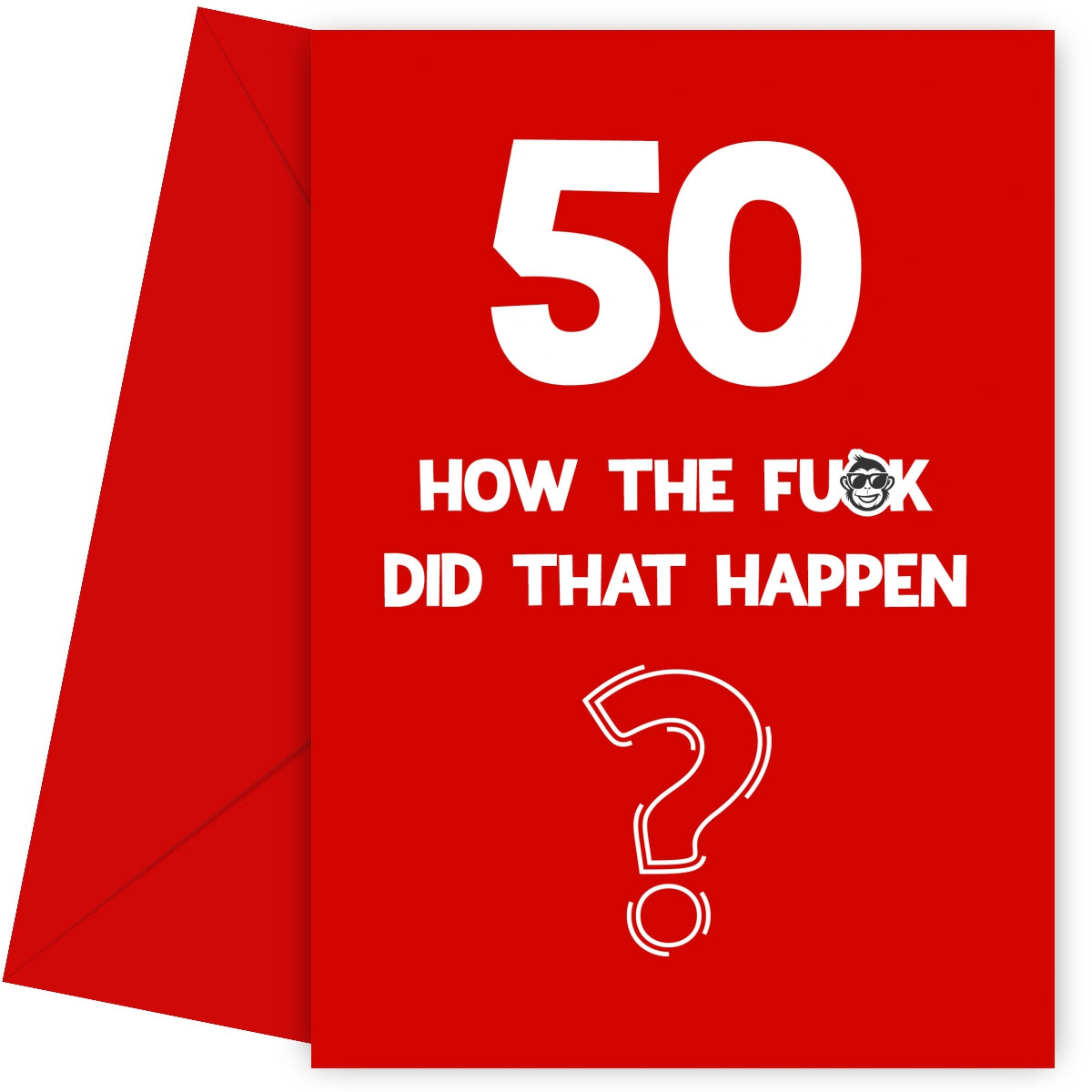 Funny 50th Birthday Card - How Did That Happen?