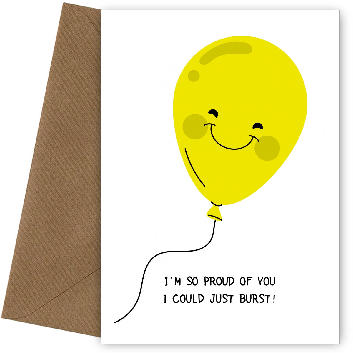 I'm So Proud of You Card for Son Daughter Grandson Granddaughter - Balloon Burst