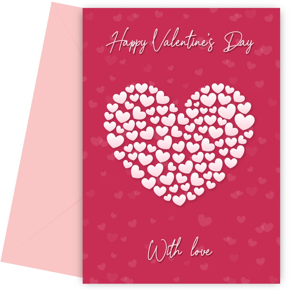 Happy Valentine's Day Card for Girlfriend or Wife - Beautiful Card for Her