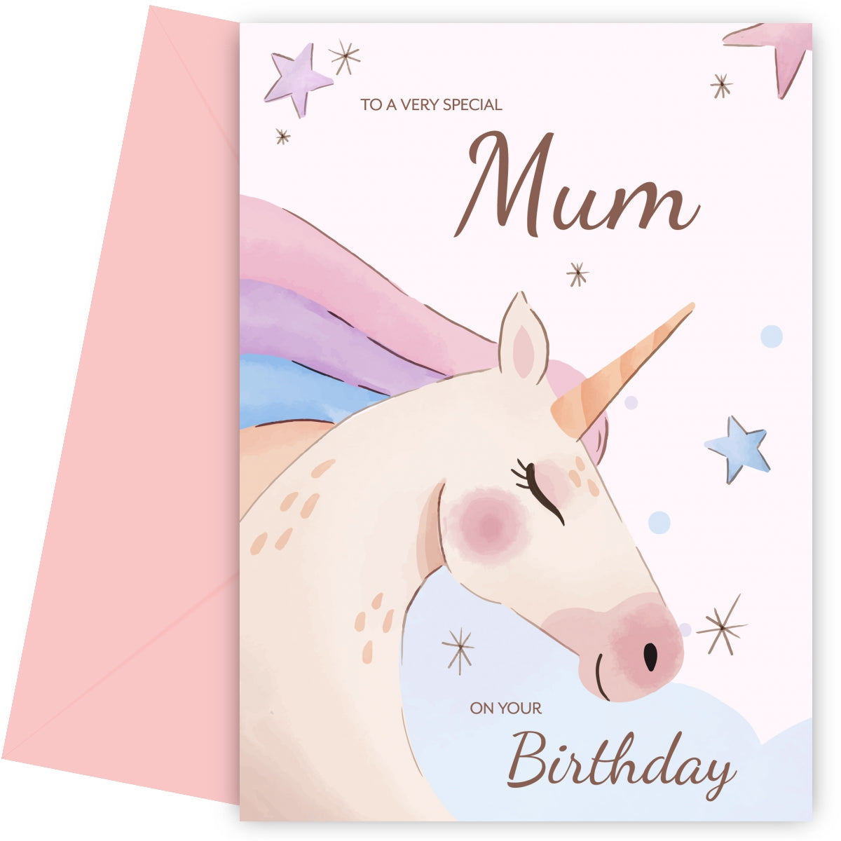 Unicorn Birthday Card for Mum Birthday Cards 22nd 23rd 24th 25th 30th 35th 40th Bday