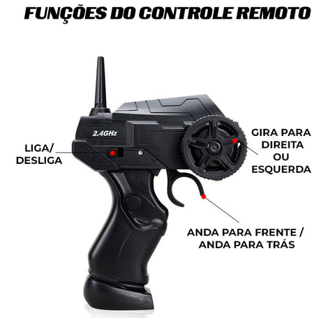 Carrinho de Controle Remoto Para Drift Profissional Elétrico