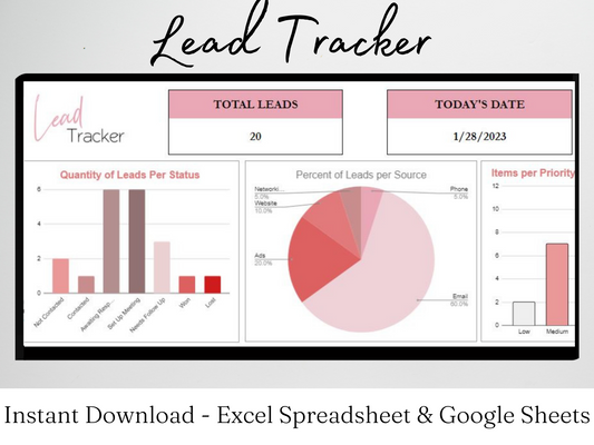 Client Tracker Template Google Sheets Excel Spreadsheet – Savvy and Thriving