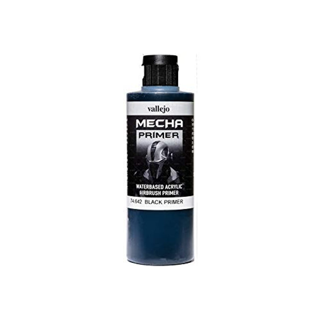 Vallejo Black Primer Acry-Poly 200ml Paint 