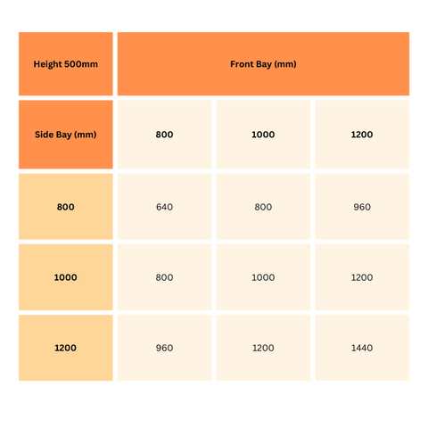 Volume 500mm double bed