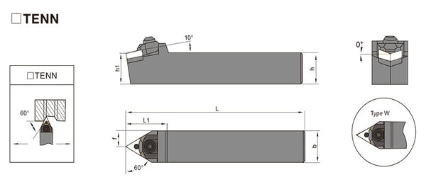 WTENN External Turning Toolholder