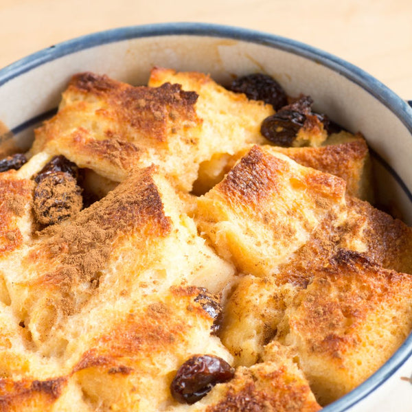 Cast iron bread pudding