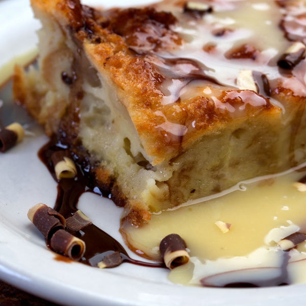 Cast iron bread pudding