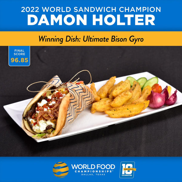 Campeón mundial de sándwiches Damon Holter
