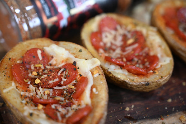 Italian Pepperoni Potato Skins