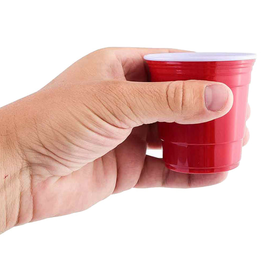 Red Cup Living Reusable Red Plastic Cups - 24 oz Party Cups With Lid and  Straw - Extra Sturdy Red Beer Pong Cups- BPA Free and Washable - The Ideal