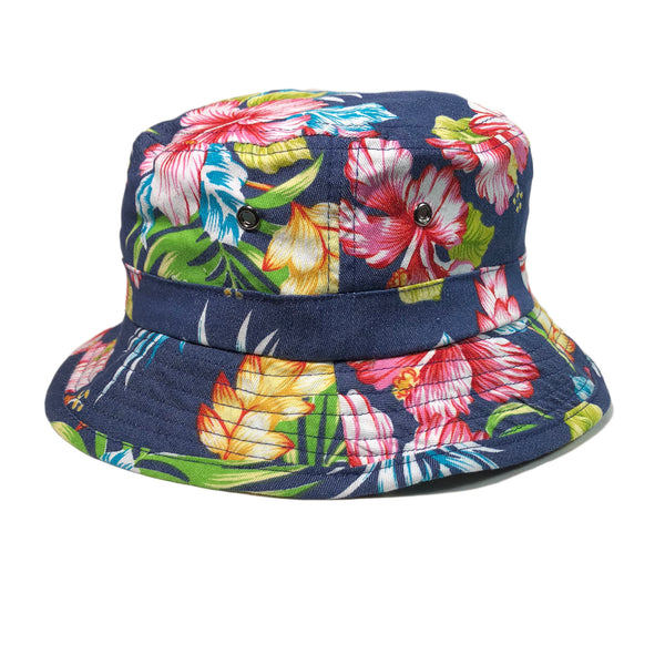 Tropical Leaf Bucket Hat Hawaii Jamaica 100% Cotton One Size Fit – nicemon