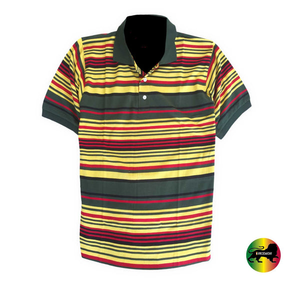 Rasta Polo Shirt Reggae Dancehall One Love Jamaica Irie Selassie Afric ...