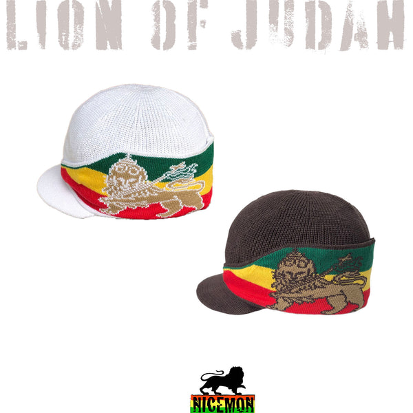 Conquering Lion Of Judah Rasta Caps Kufi Hat Beanie Hat Cap Reggae Mar ...