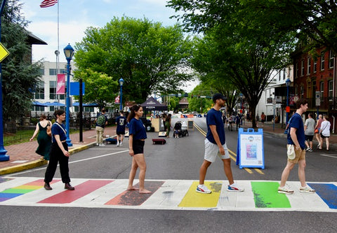 The 'Abby Road' cross walk.