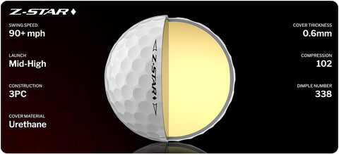 2023 Srixon Z-Star Diamond Golf Balls are the perfect blend of distance and control