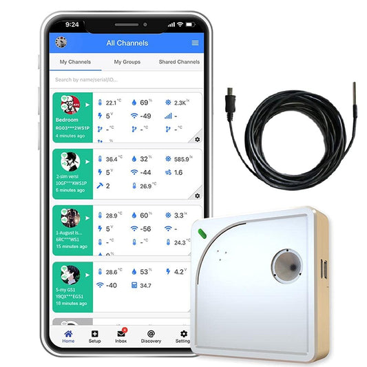 UbiBot GS1-A Cloud-based WiFi Temperature Sensor, Wireless Temperature and Humidity Monitor