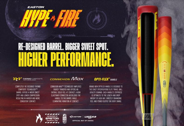 Easton 2024 Hype Fire 2-3/4 USSSA Baseball Bat (-5)