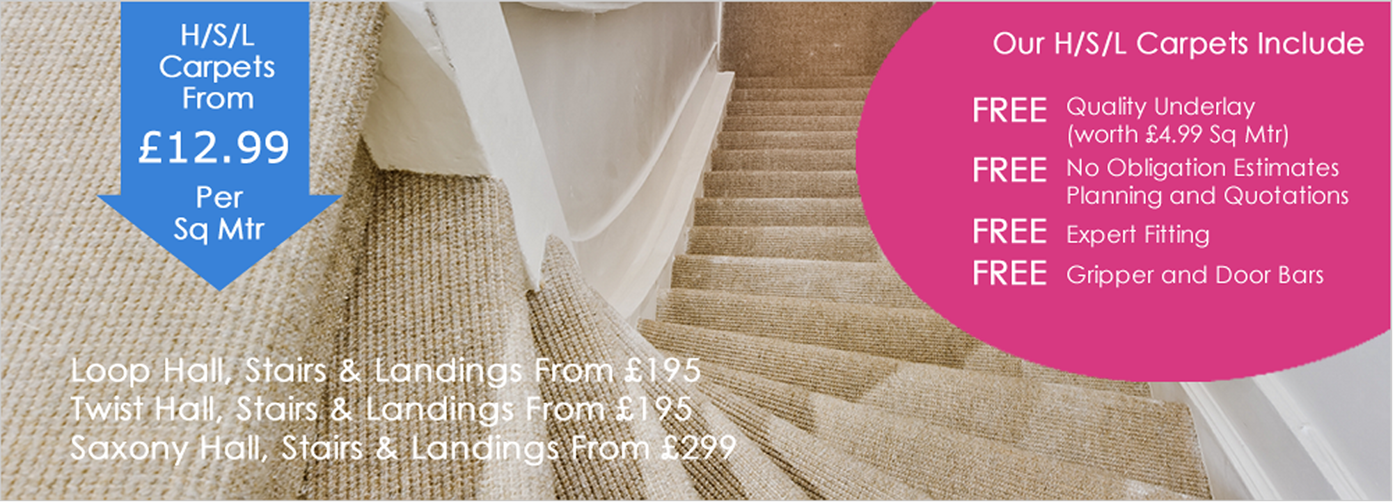 Hall, Stairs and Landings Carpets