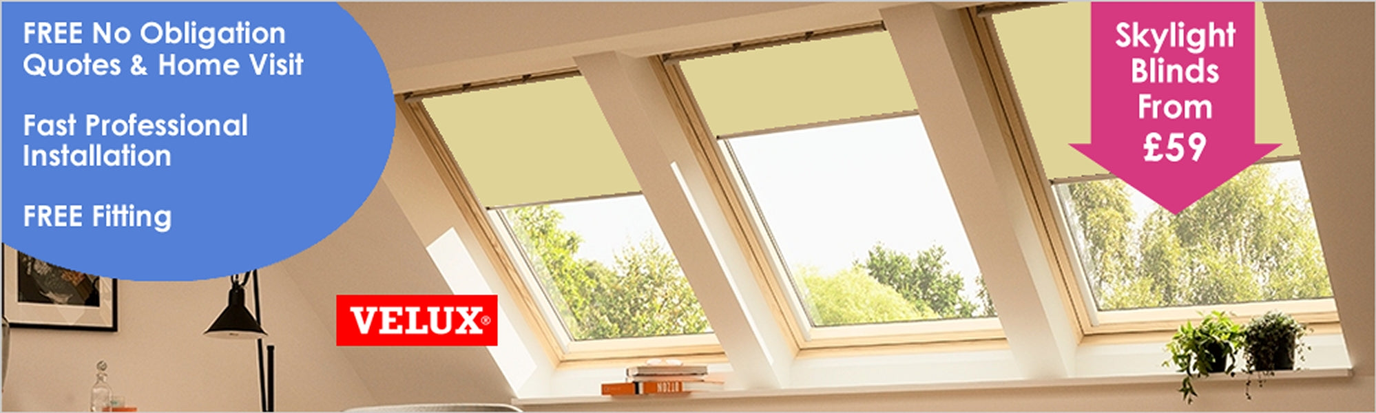 Velux Blinds with Free Fitting