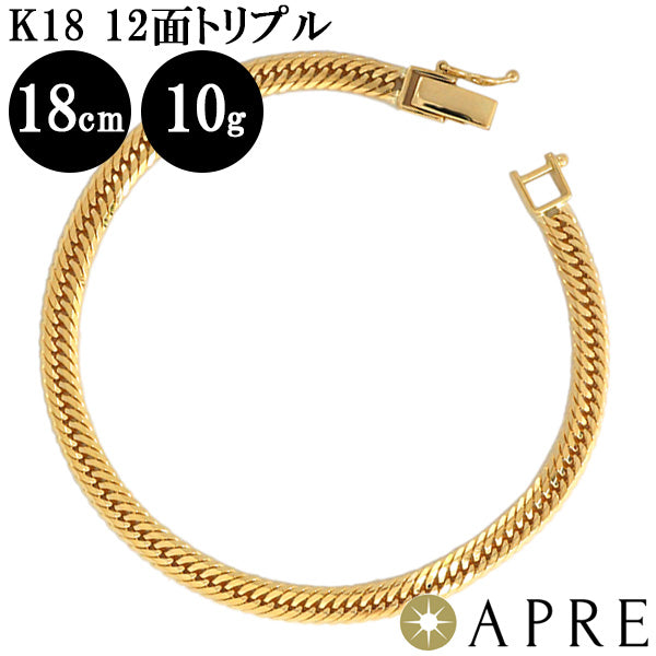 K18 18金 喜平チェーン ブレスレット 18cm | angeloawards.com