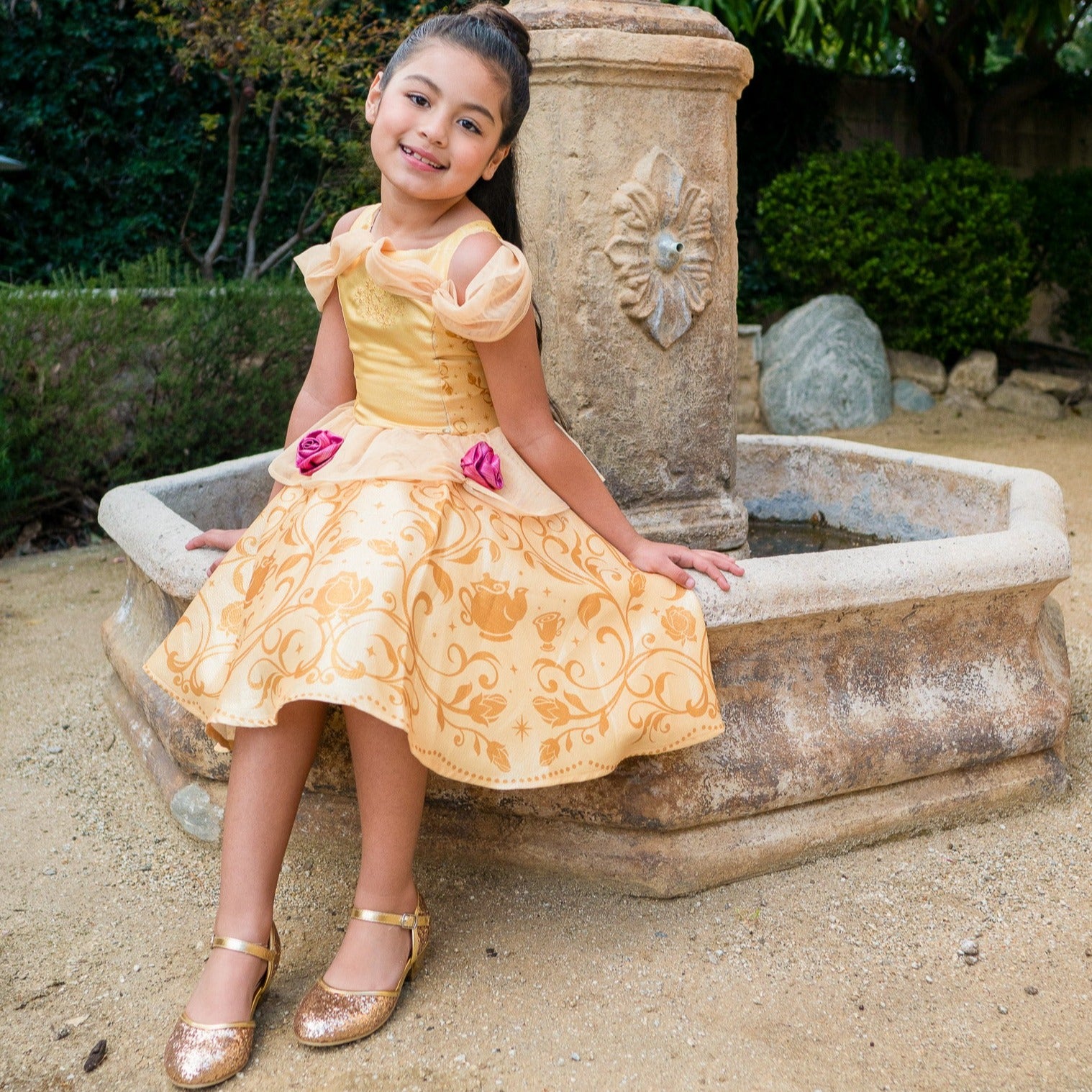 Disney Princess Belle Premium Washable Dress Up - Size 5/6