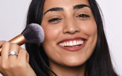 Brush Application of Bio-fond will give you a light, opaque coverage