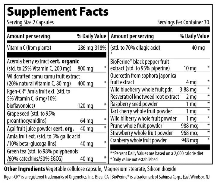 Vitamin C Supplement Facts