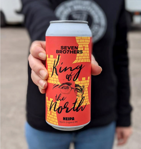 A can of our King of the north beer