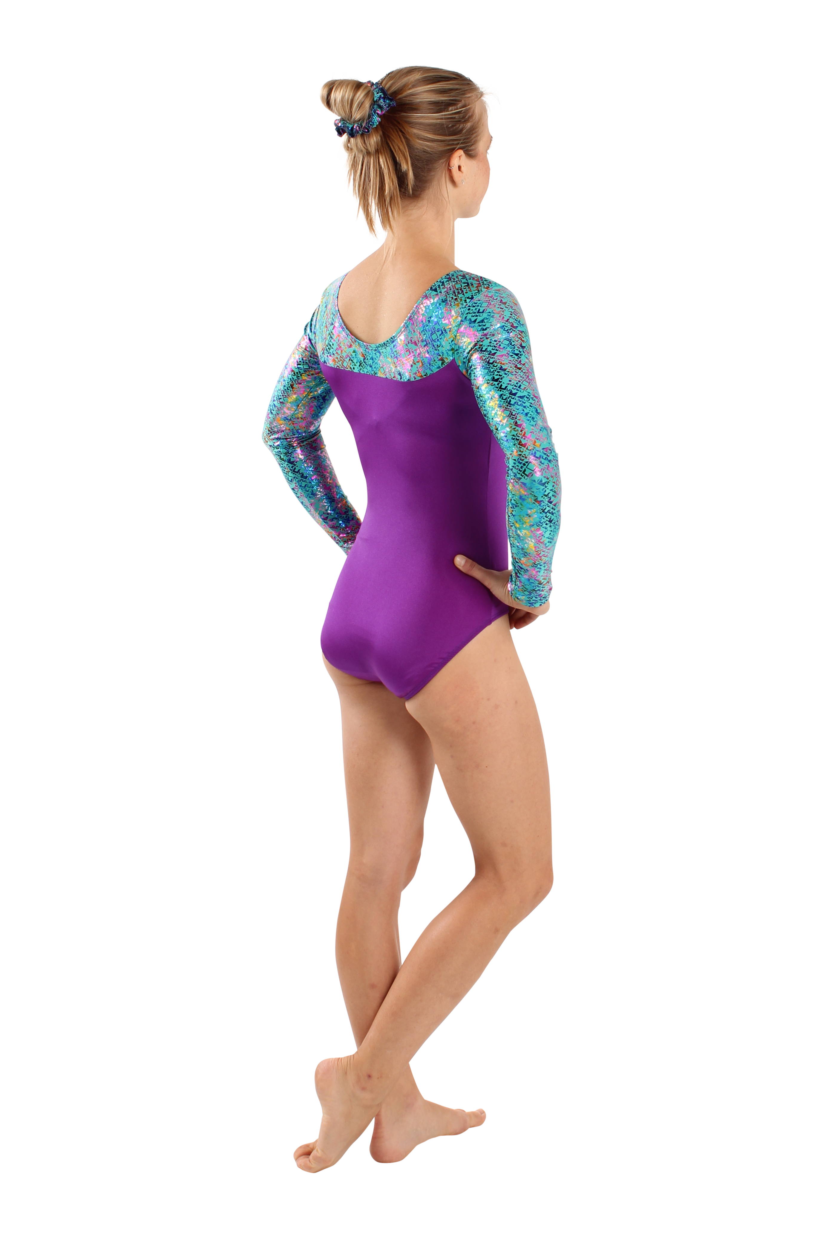 Download Galactic Code Long Sleeve Leotard - PIVOT PERFORMANCE WEAR