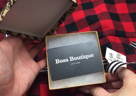 Pick up a Gift Card today at Boss Boutique in Huron, SD. 