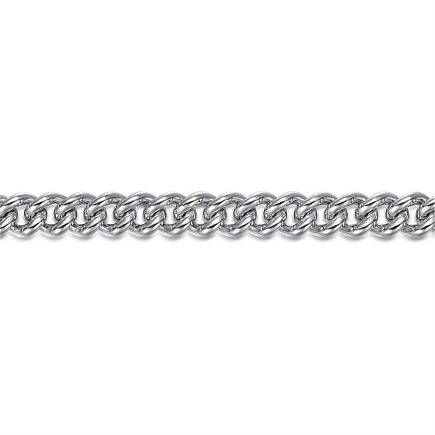 925 Sterling Silver Cuban Link Chain Bracelet, TBM4518SVJJJ