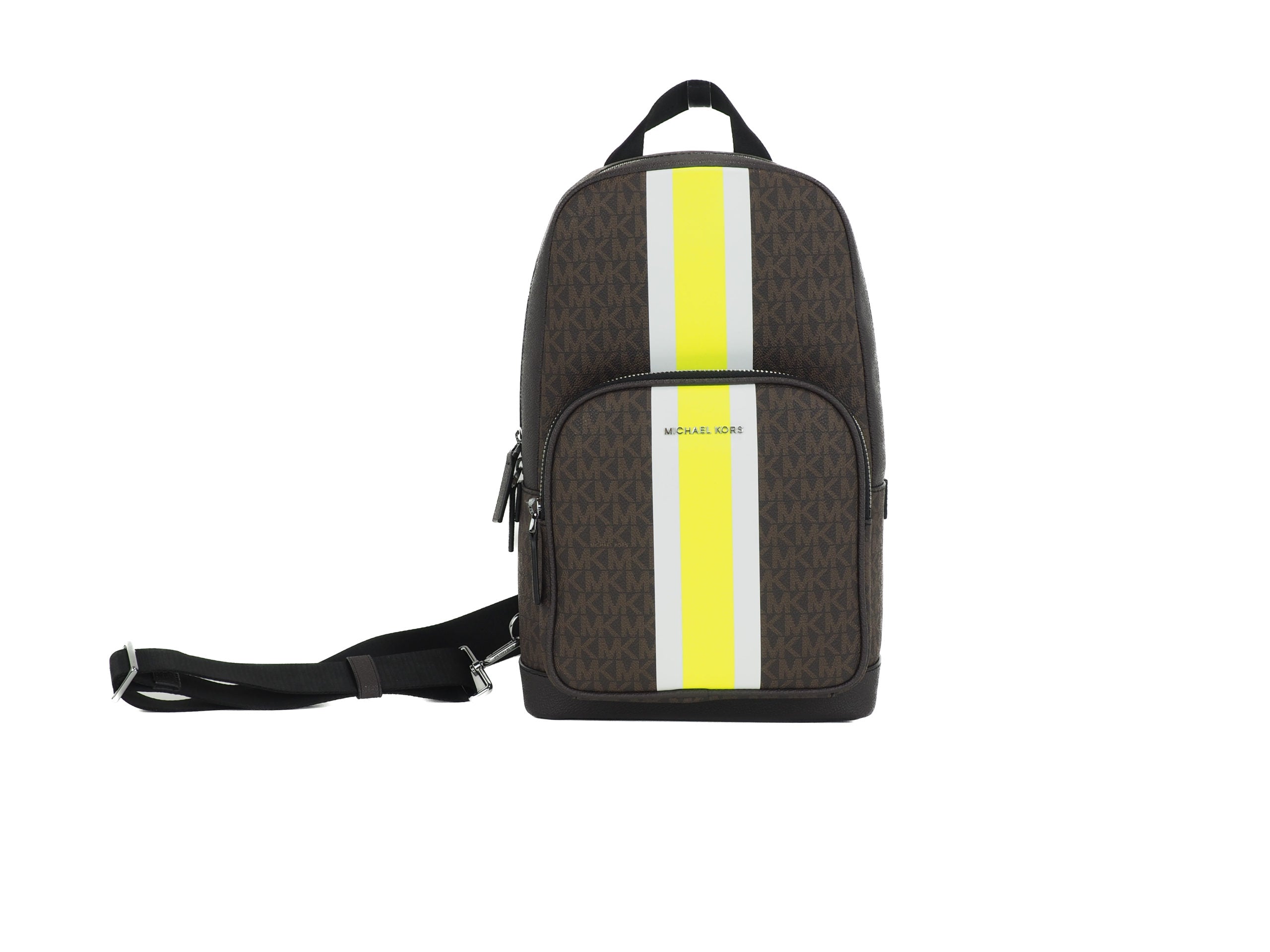 Michael Kors MK Cooper Graphic Logo Backpack- Flame/Black Black - $159 (70%  Off Retail) New With Tags - From Kash